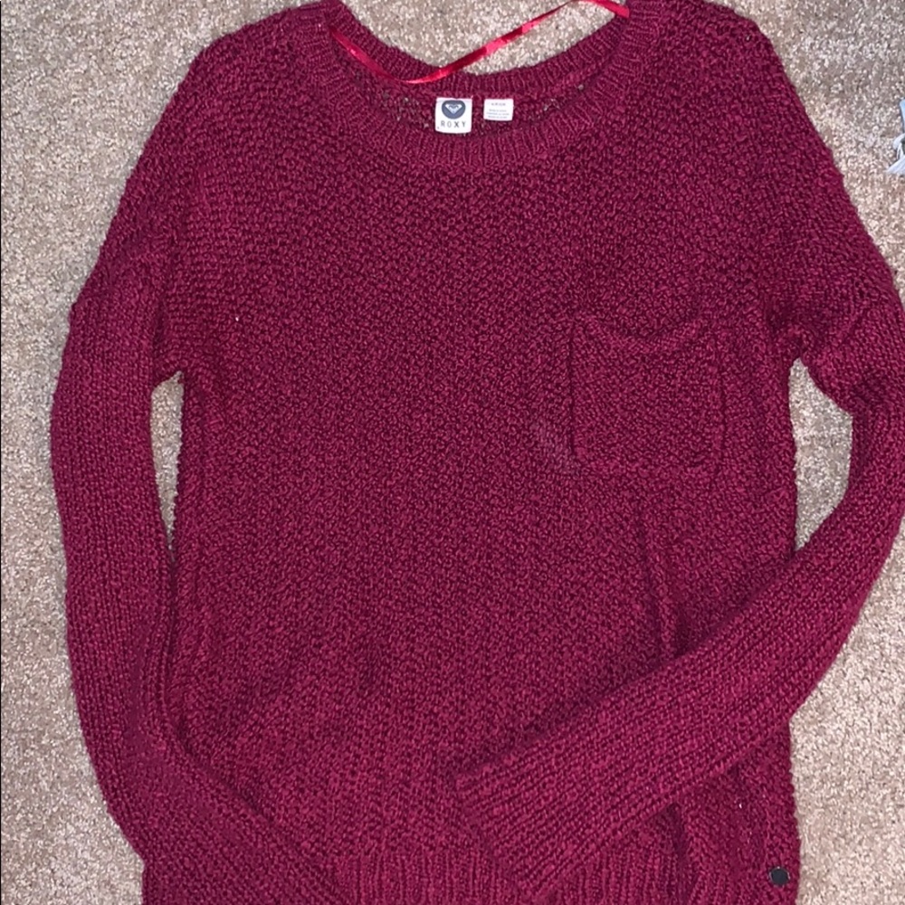Rosy burgundy sweater